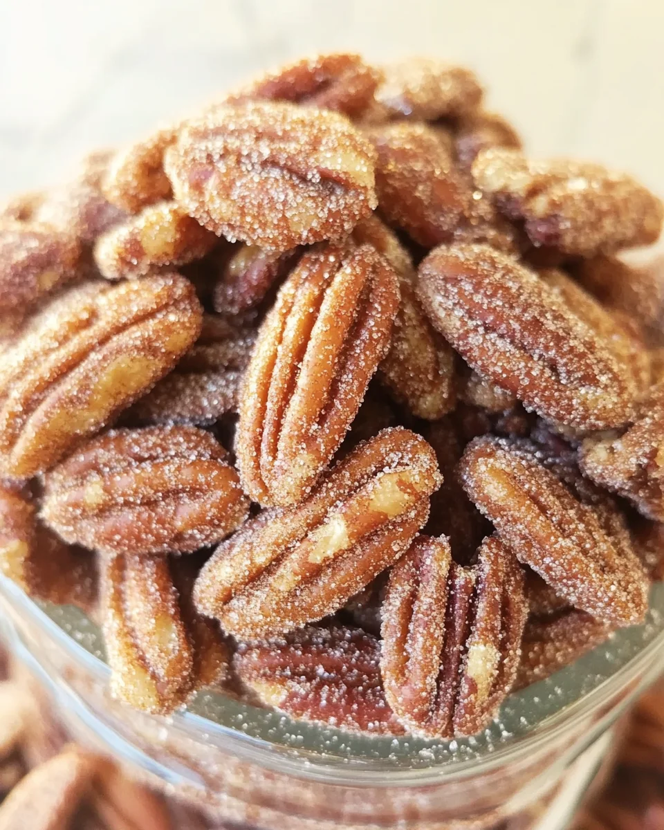 Easy Cinnamon Sugar Pecans