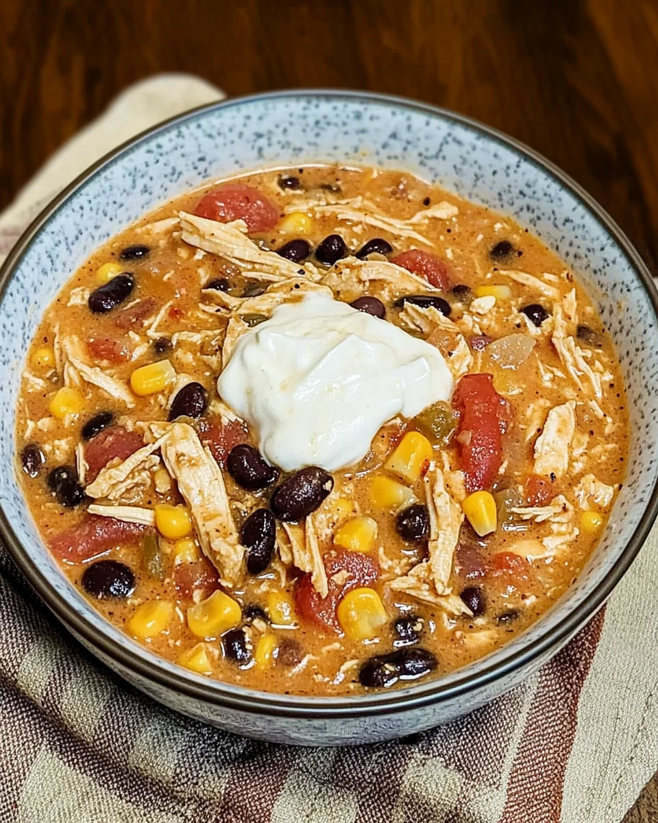 Easy Crock Pot Cream Cheese Chicken Chili