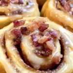 Easy Maple Bacon Cinnamon Rolls