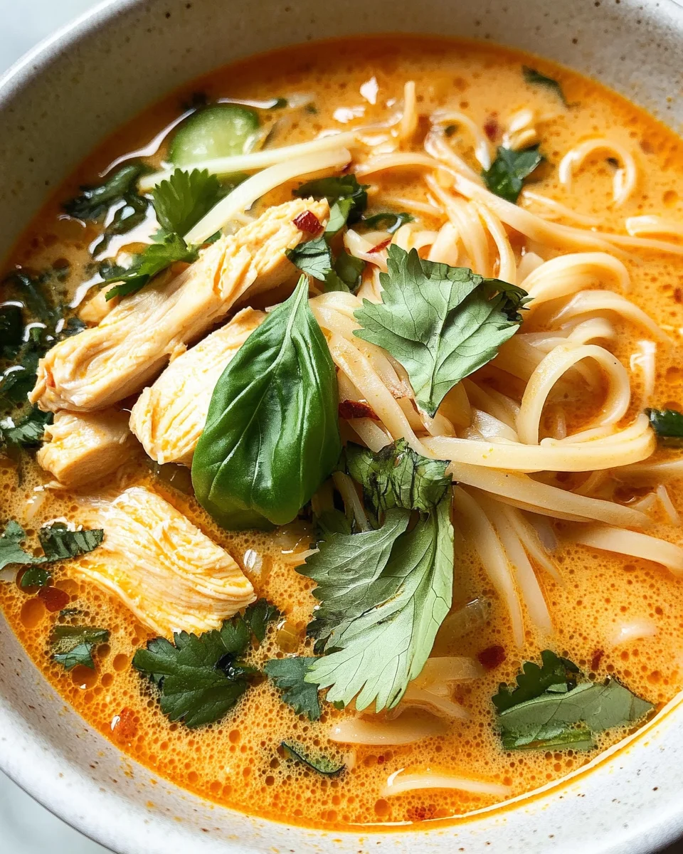 Easy Thai Chicken Curry Soup