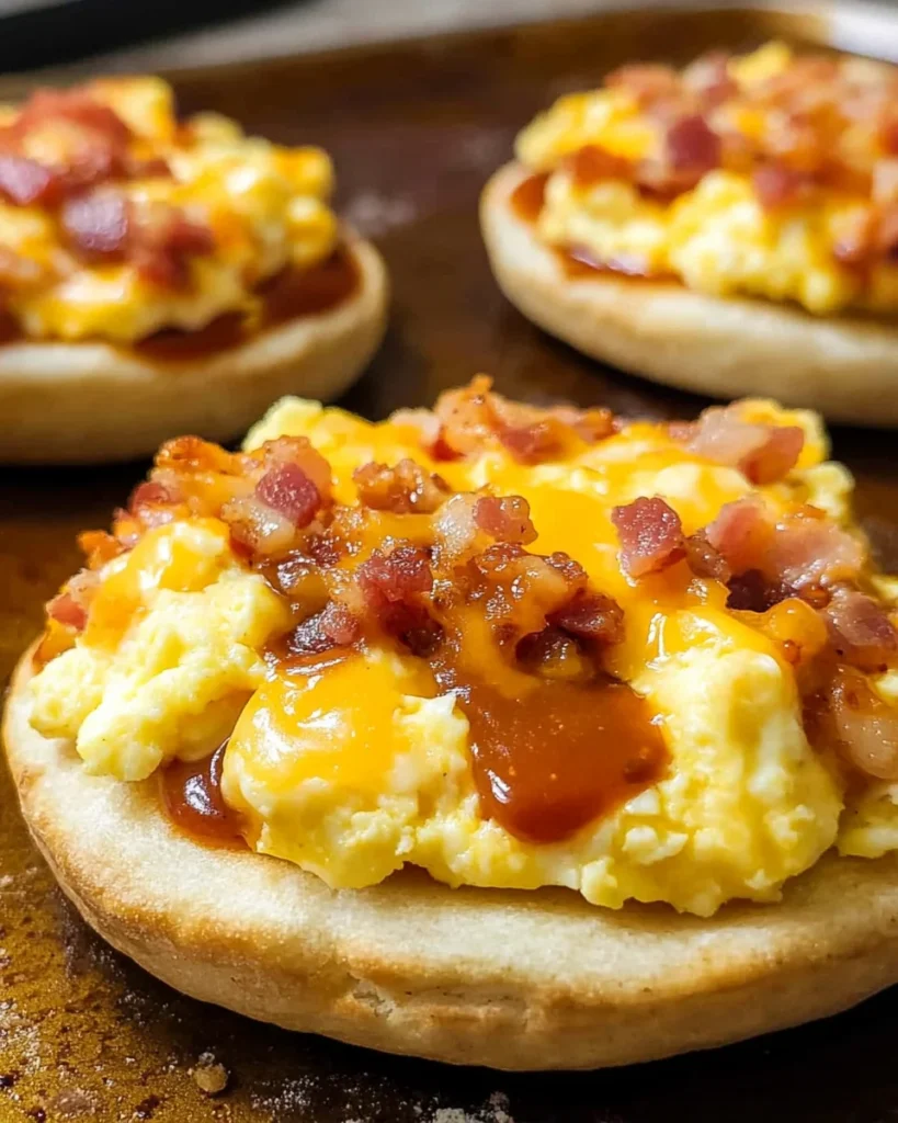 English Muffin Breakfast Pizzas