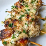 Garlic Parmesan Chicken Skewers