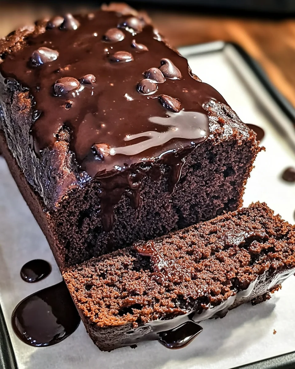 Hot Fudge Brownie Bread