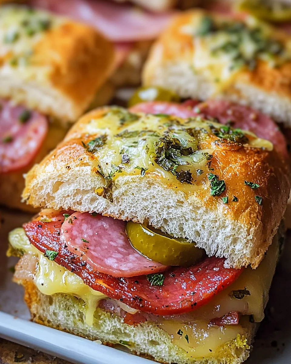 Hot Italian Sub Sliders