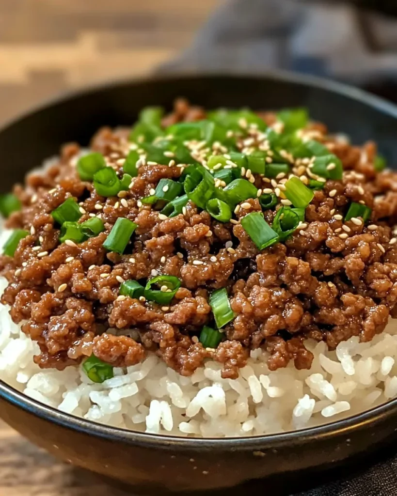 Korean Ground Beef Bowl (25-Minutes)