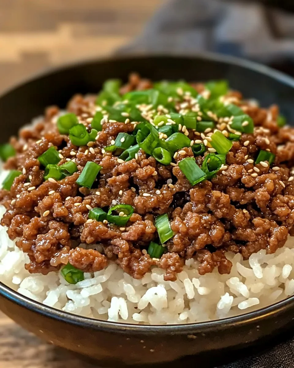 Korean Ground Beef Bowl (25-Minutes)