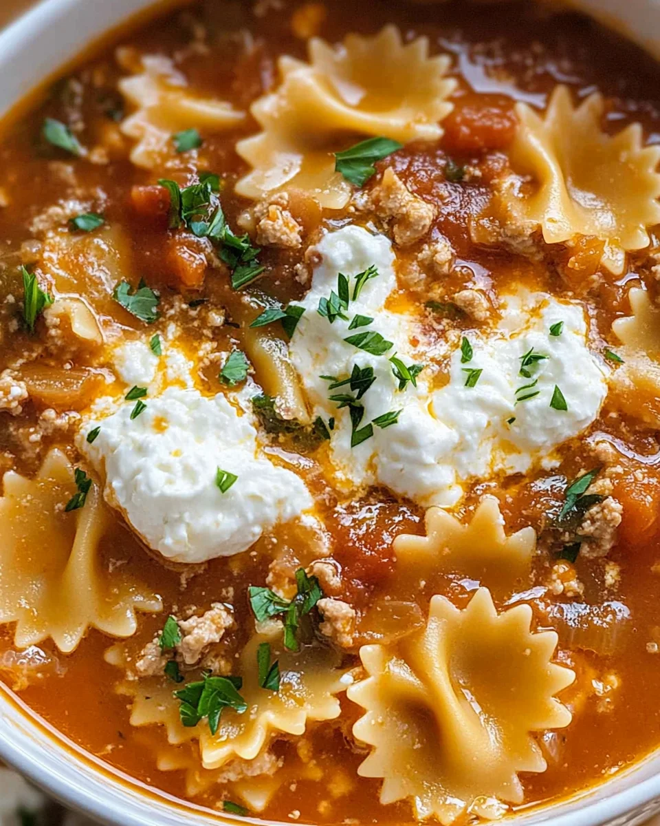 Lasagna Soup