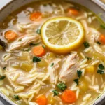 Lemon Chicken Orzo Soup
