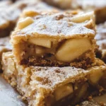 Maple Glazed Apple Blondies