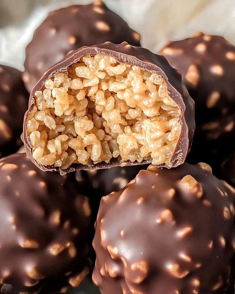 Peanut Butter Balls with Rice Krispies