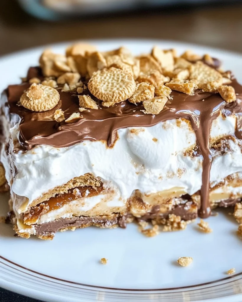 Peanut Butter Crunch Lasagna