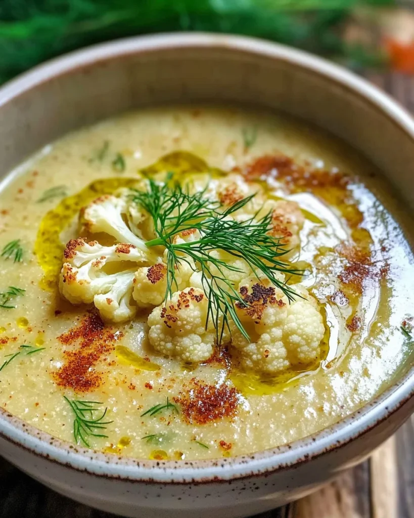 Roasted Cauliflower Soup