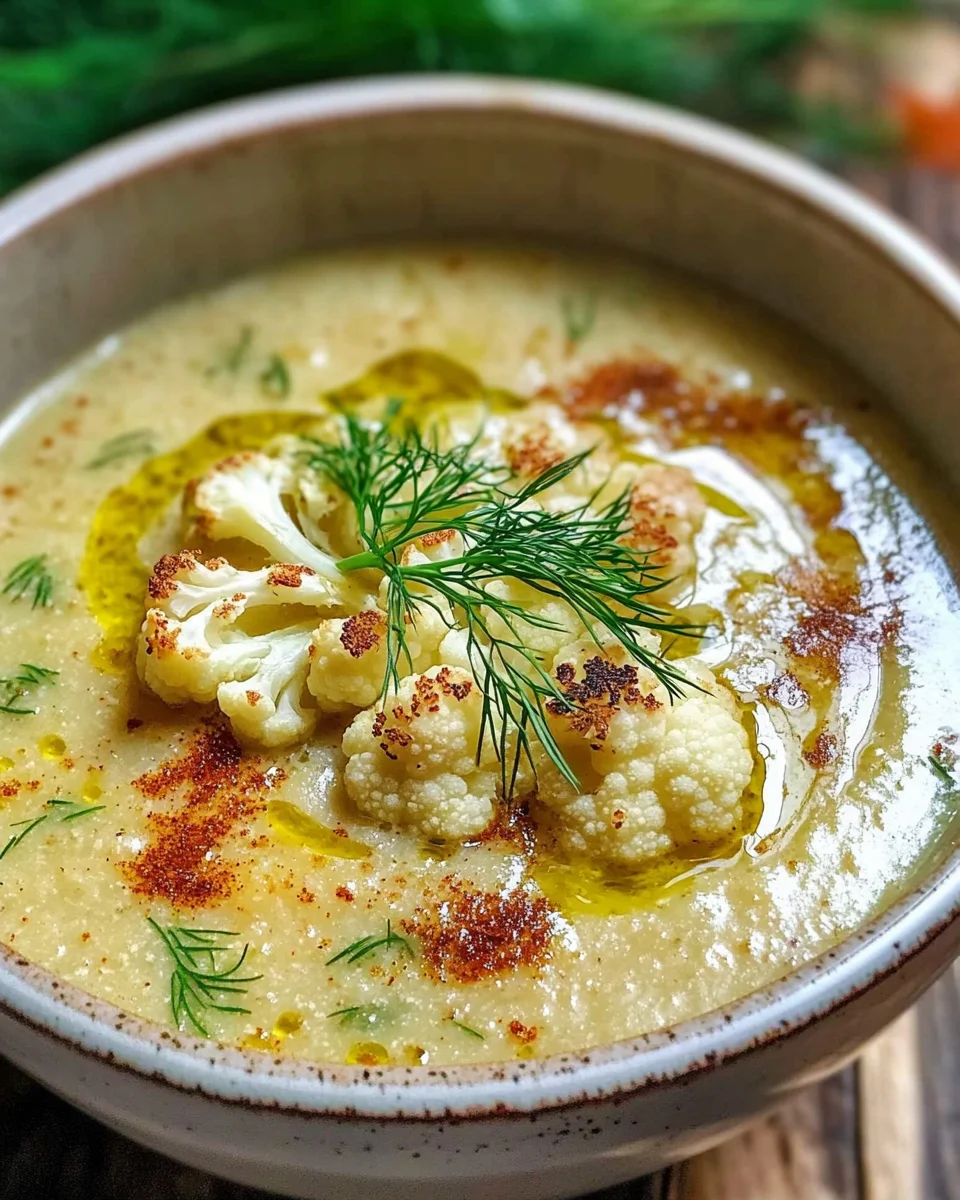 Roasted Cauliflower Soup