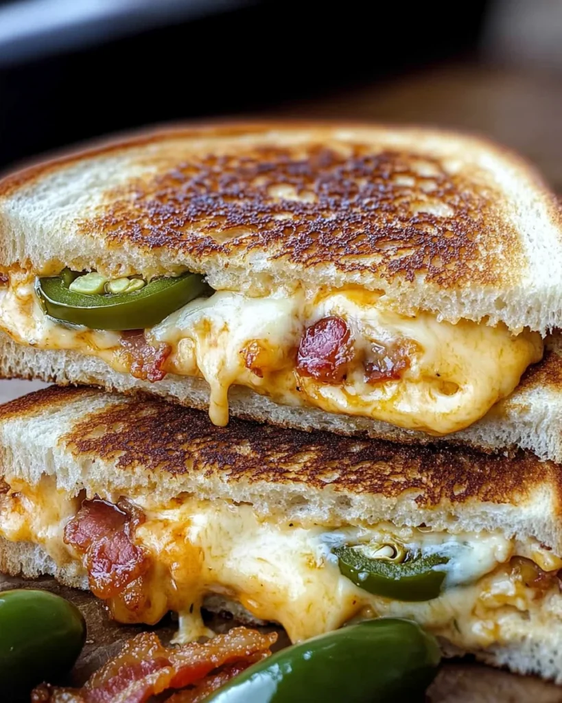 Roasted Jalapeño Popper Grilled Cheese