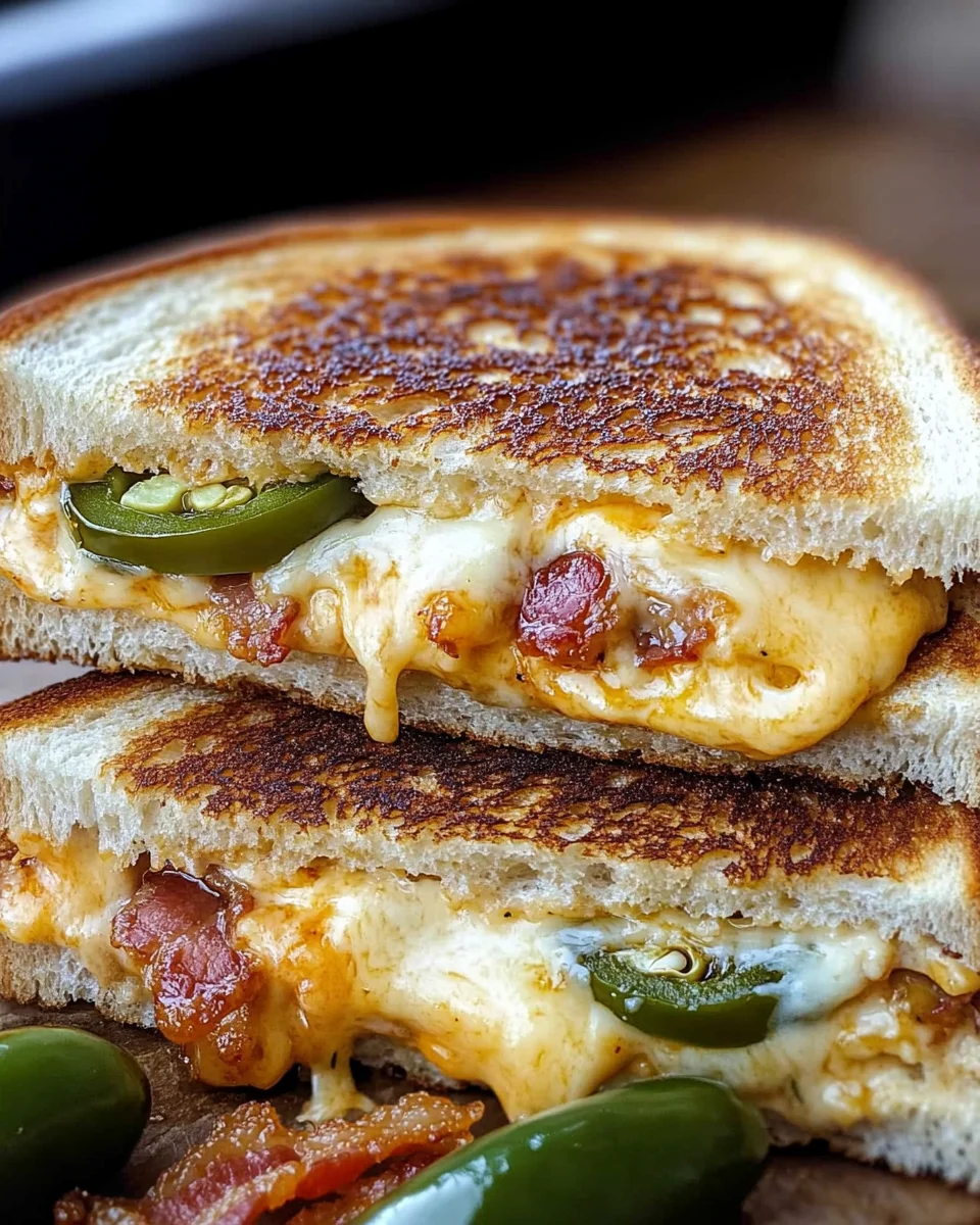 Roasted Jalapeño Popper Grilled Cheese