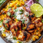 Street Corn Chicken Rice Bowl