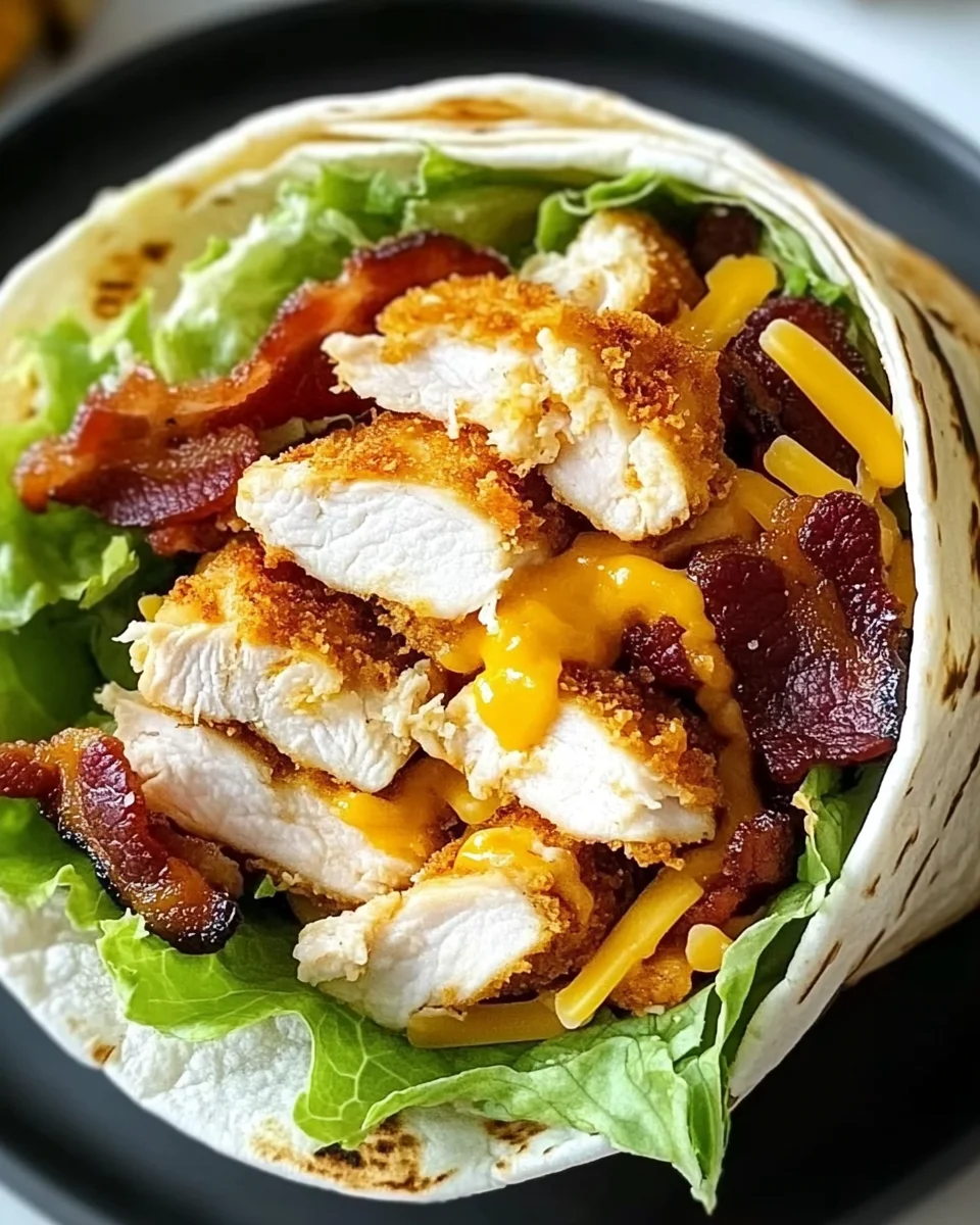 Crispy Chicken Bacon Ranch Wrap