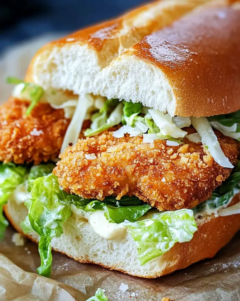 Crispy Chicken Caesar Sandwich