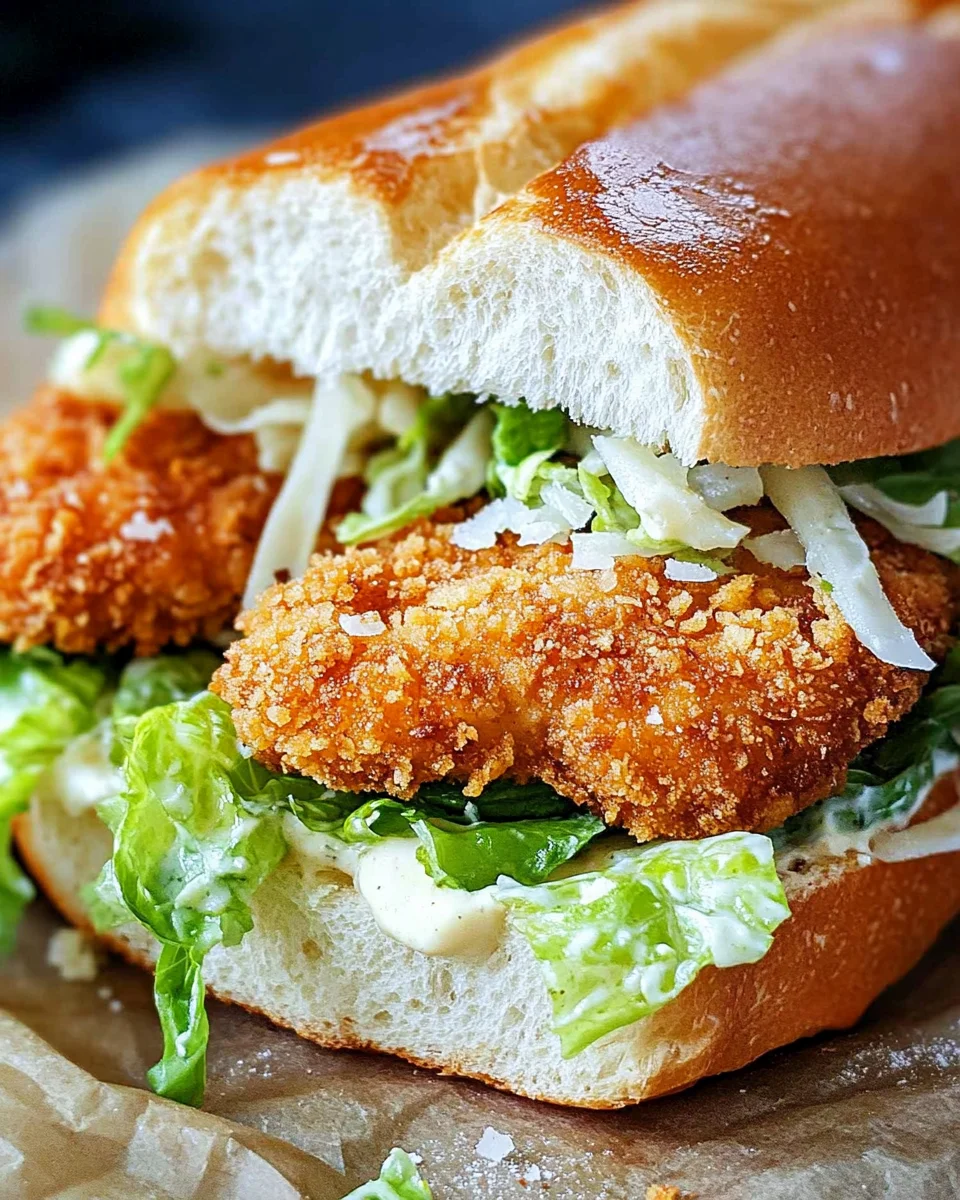 Crispy Chicken Caesar Sandwich