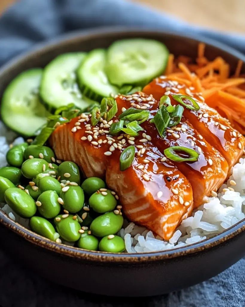 Crispy Salmon and Rice Bowl