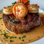 Filete Mignon con Camarones y Salsa de Crema de Langosta: ¡El Mejor Plato para Sorprender!