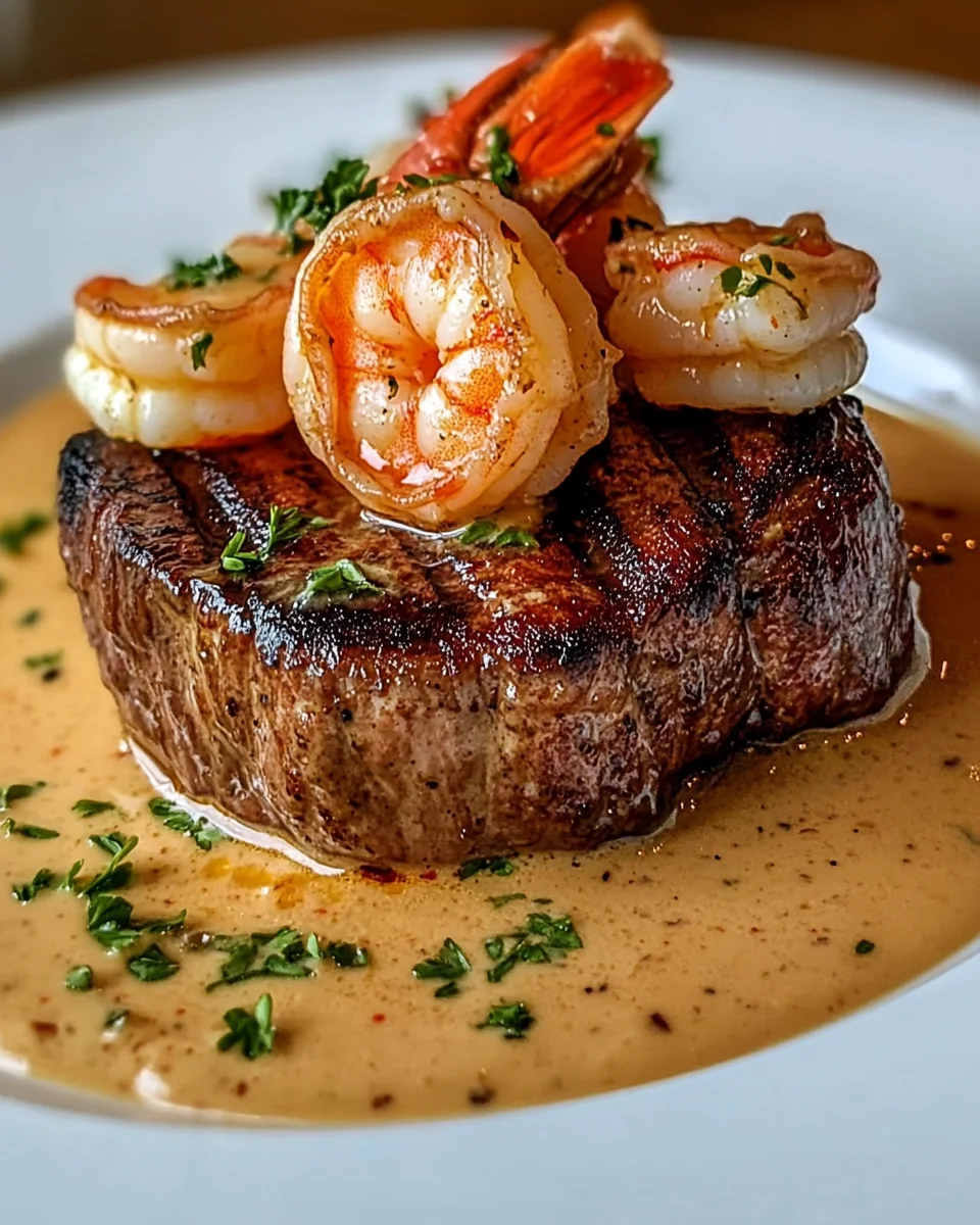 Filete Mignon con Camarones y Salsa de Crema de Langosta: ¡El Mejor Plato para Sorprender!
