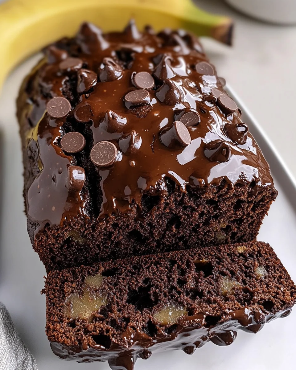 Healthy Chocolate Banana Bread