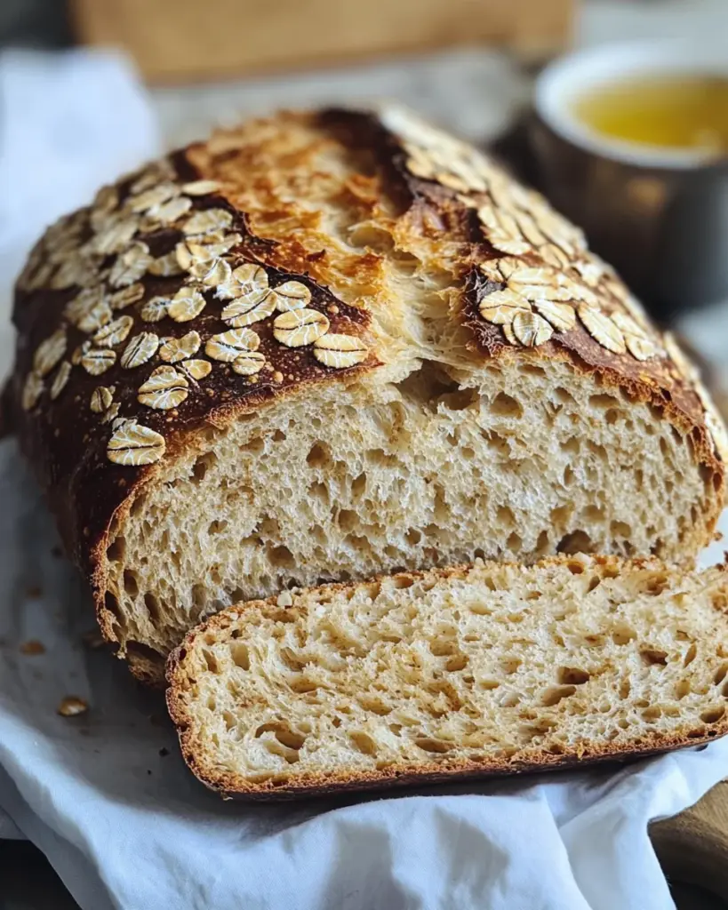 Honey Oat Sourdough Bread Recipe