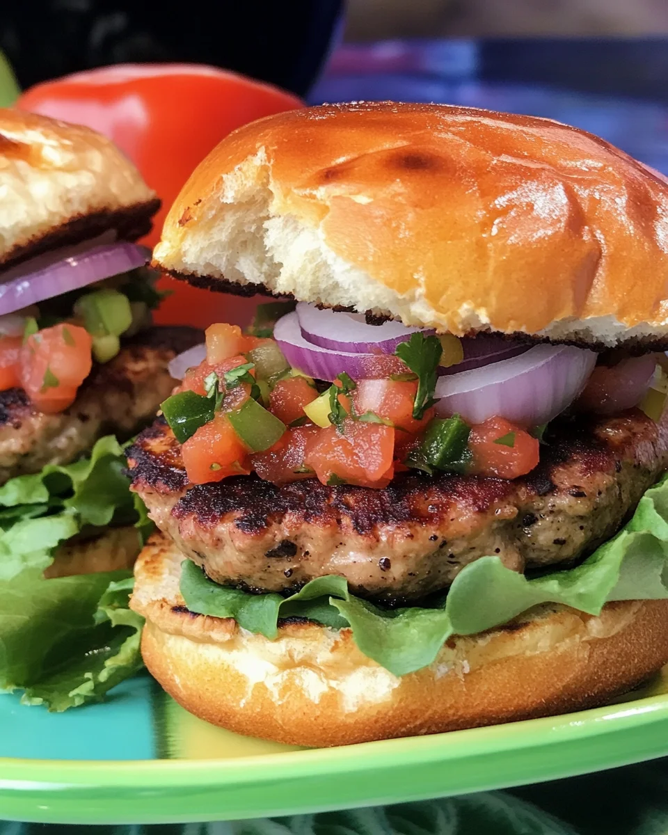 Kicked-Up Southwestern Turkey Burgers
