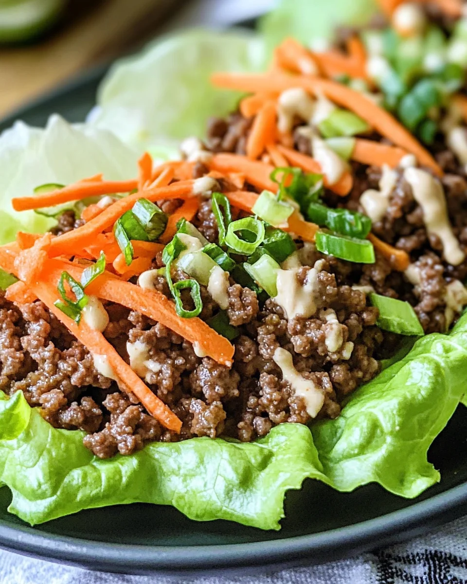 Korean Beef Lettuce Wraps