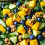 Mango Cucumber Salad with Blueberry and Avocado