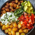 Schnelle Kartoffel Taco Bowl Meal Prep