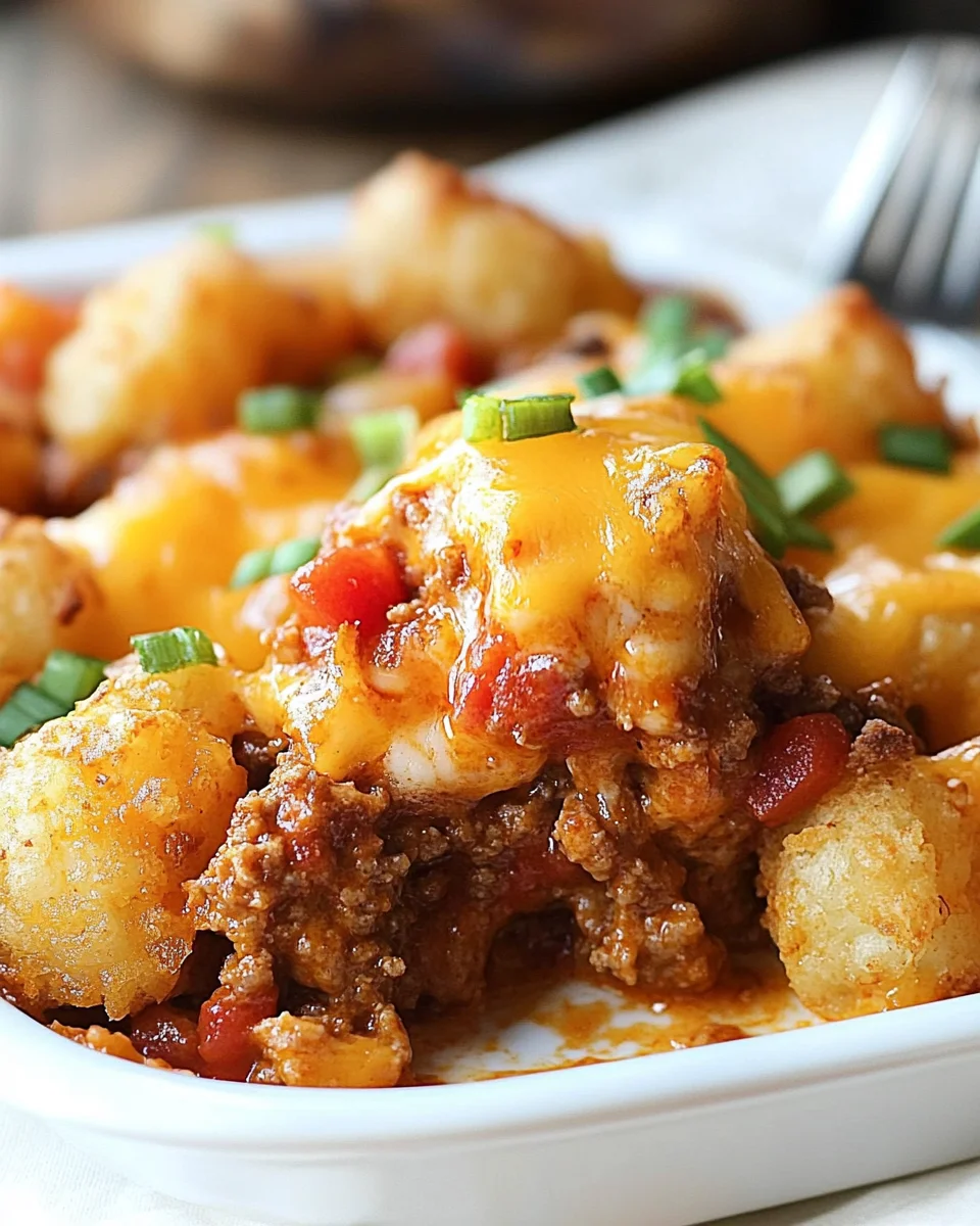 Sloppy Joe Tater Tot Casserole