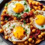 Smoky Chickpea Fried Eggs (4 Ingredients)
